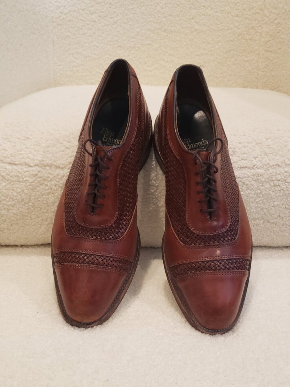 Allen Edmonds Winhall Cap Toe Oxford Men's Brown Size 7 3E